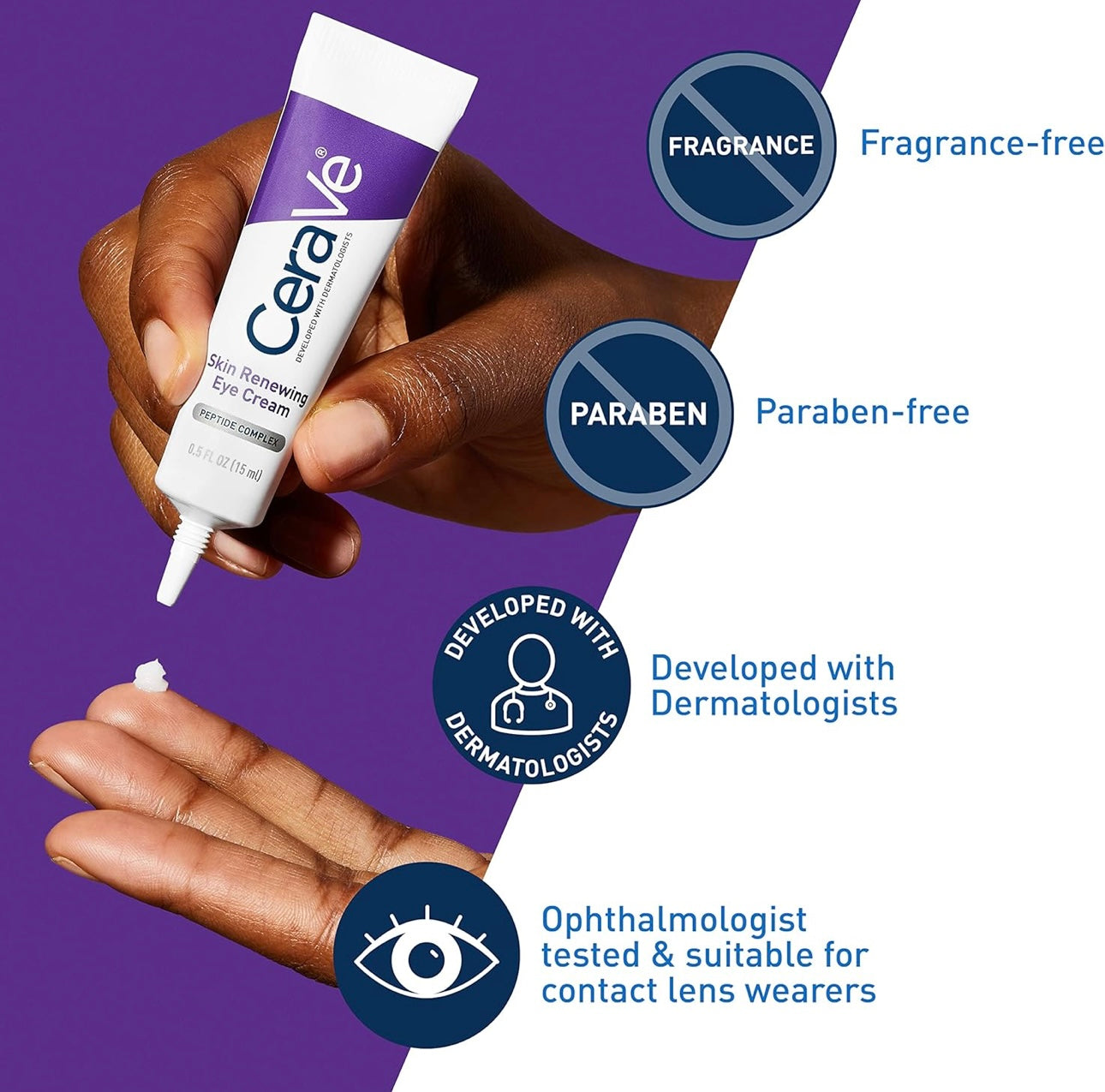 CeraVe Crema de ojos renovadora para la piel para arrugas