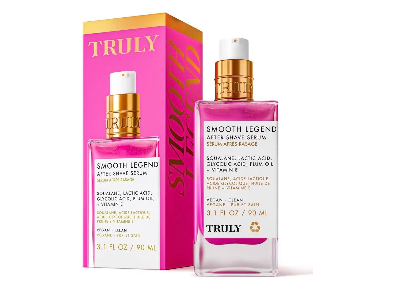 Suero para después del afeitado de lujo Truly | Tratamiento calmante e hidratante para después del afeitado para prevenir el vello encarnado para una piel suave y sin irritación 90ml
