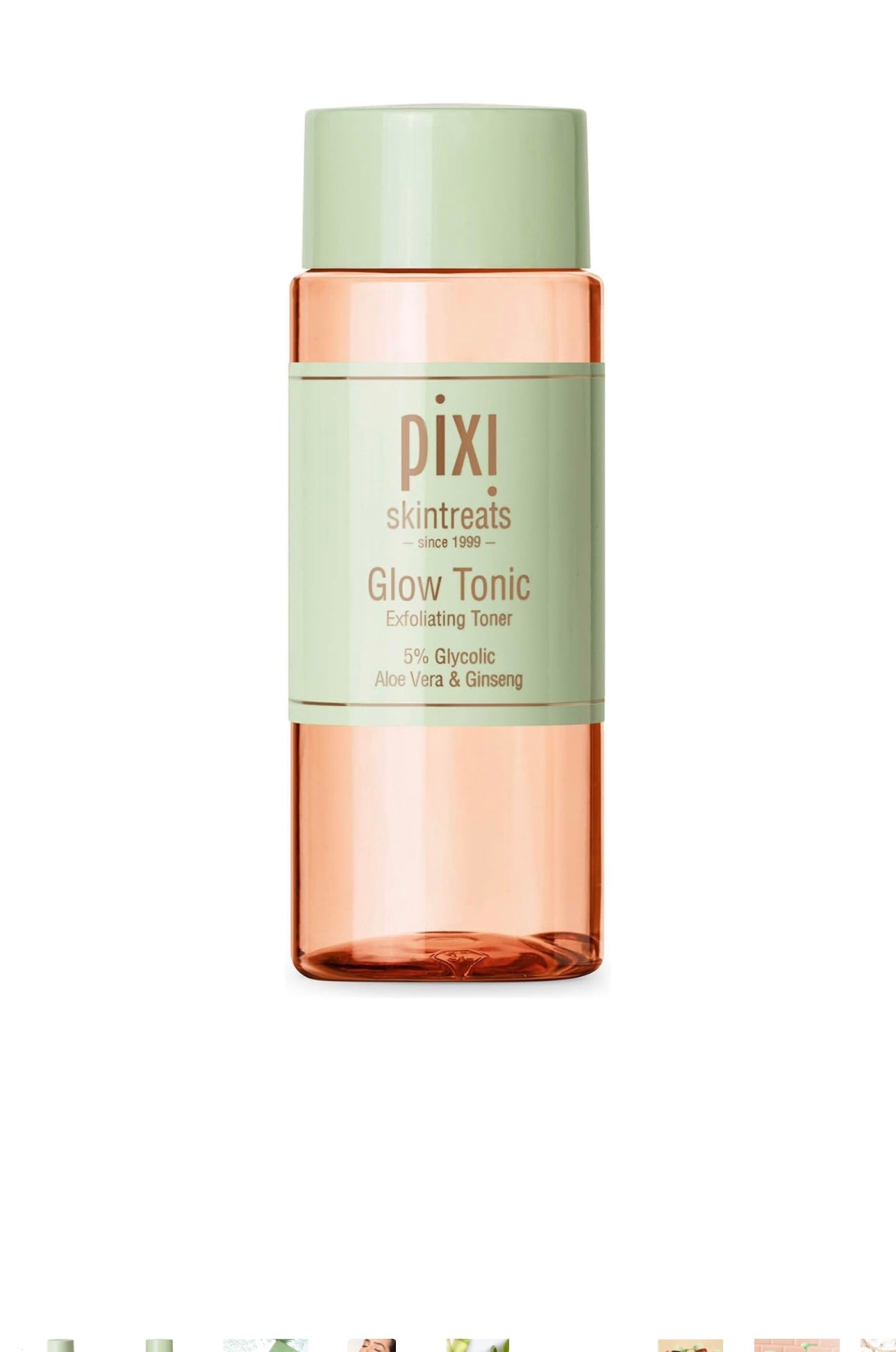 Pixi Glow Tonic - Tónico facial equilibrante con ácido glicólico para piel radiante, tóner iluminador diario. 100ml