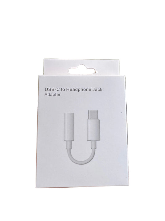Adaptador USB-C a conector de audífonos de 3.5 mm
