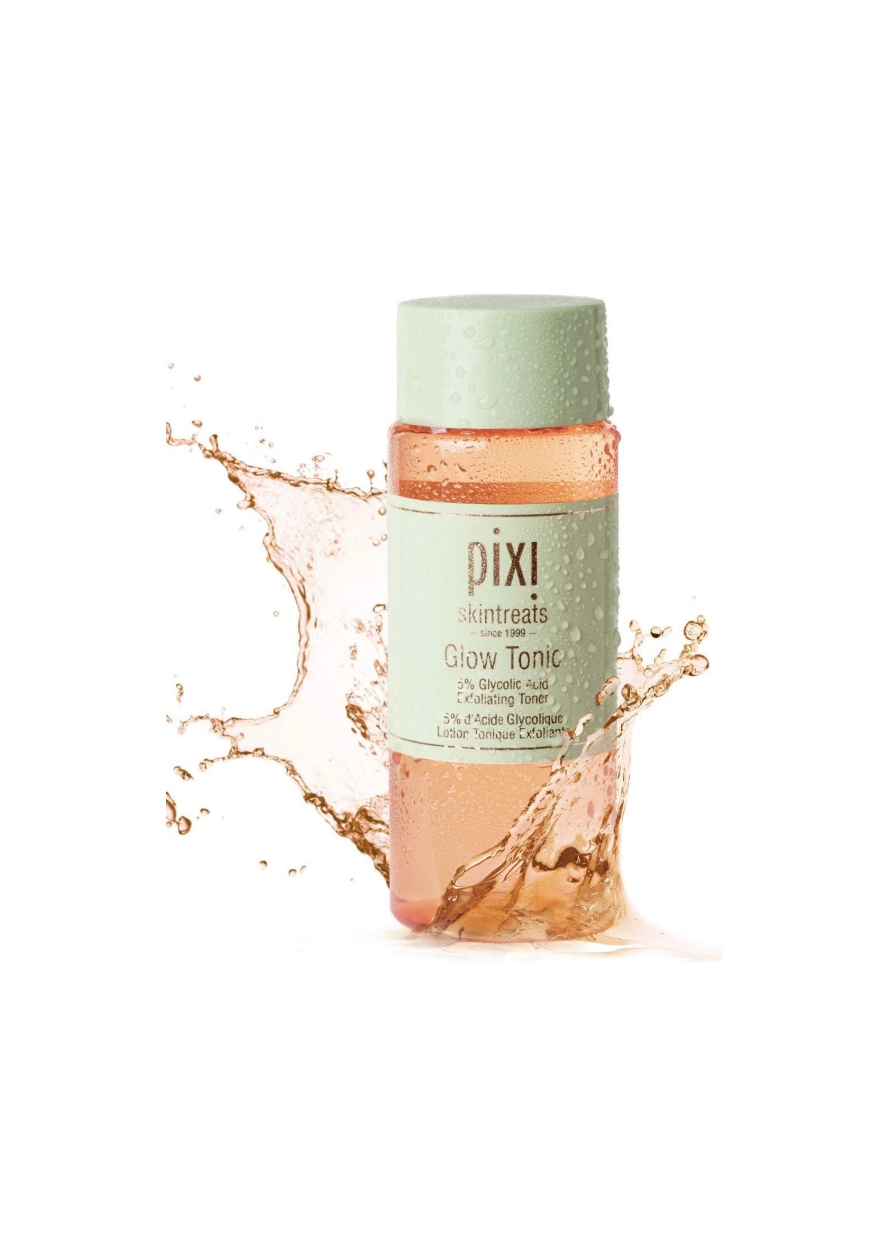 Pixi Glow Tonic - Tónico facial equilibrante con ácido glicólico para piel radiante, tóner iluminador diario. 100ml