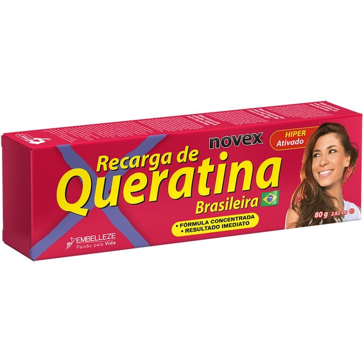 Recarga de queratina brasileña