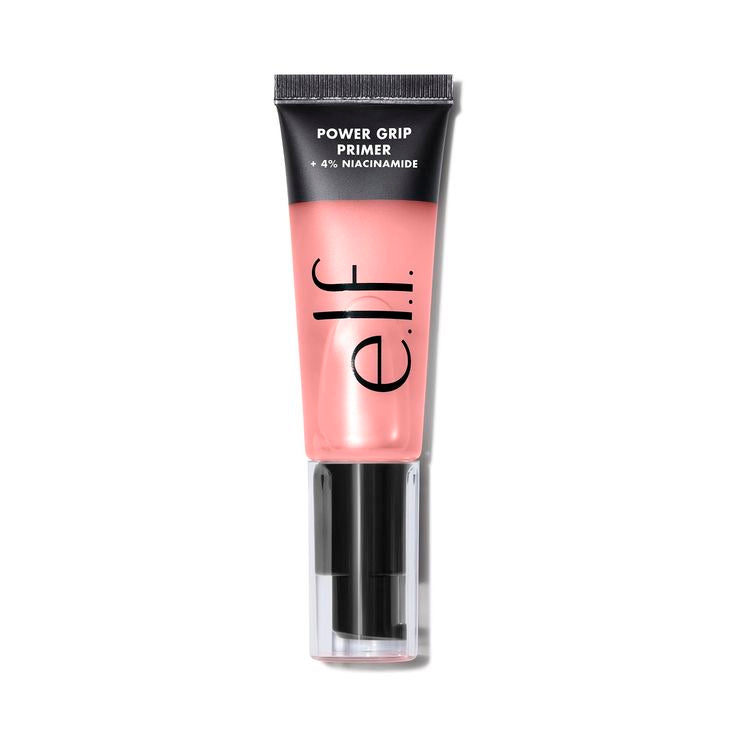 e.l.f. Power Grip Primer + 4% de niacinamida, base facial hidratante a base de gel, unifica la piel e ilumina, maquillaje de agarre, vegano y libre de crueldad, 0.8 onzas líquidas