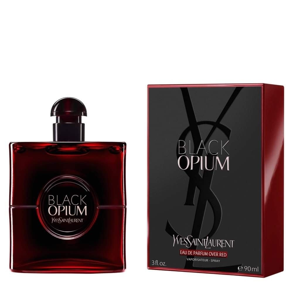 YVES SAINT LAURENT Opio negro sobre rojo para mujer