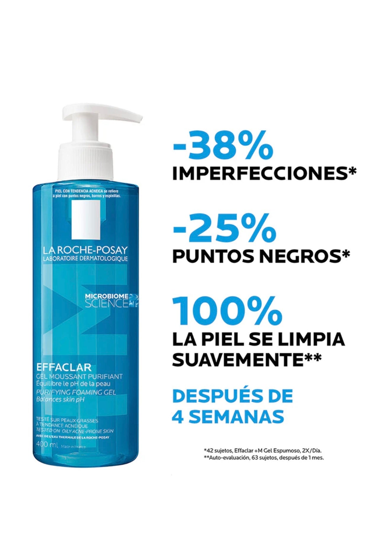La Roche Posay Effaclar Gel Limpiador Para Piel Grasa 400Ml