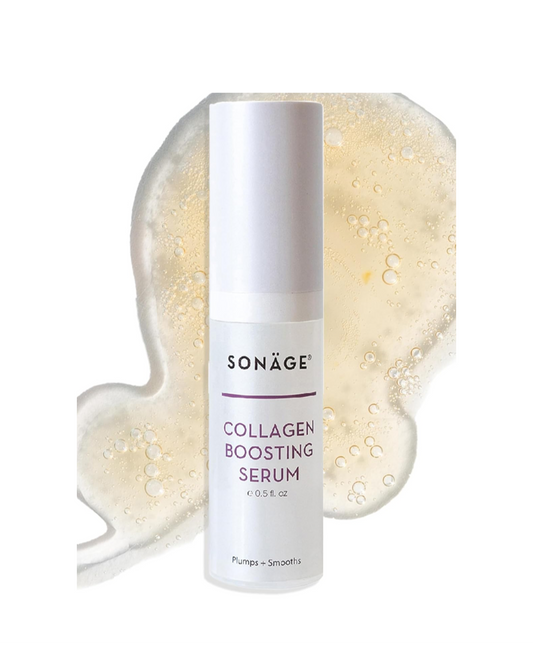 Sonage Suero estimulante de colágeno: suero facial vegano antienvejecimiento | Regordetas, suaviza, minimiza los poros, arrugas