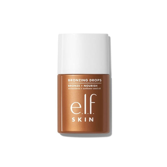 e.l.f. SKIN - Gotas bronceadoras, bronceador líquido para rostro y piel, crea un brillo bañado por el sol, infundido con vitamina E, vegano y libre de crueldad, oro puro