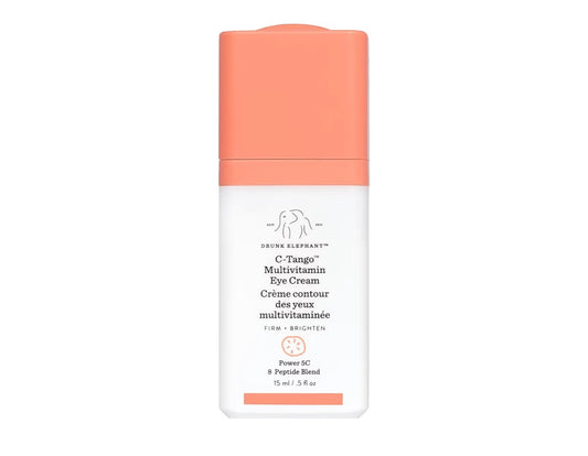 Crema multivitamínica para ojos, 0.5 fl oz/0.5 onzas líquidas, crema para ojos con vitamina C, cuidado clínico limpio, libre de crueldad animal, probado por dermatólogos