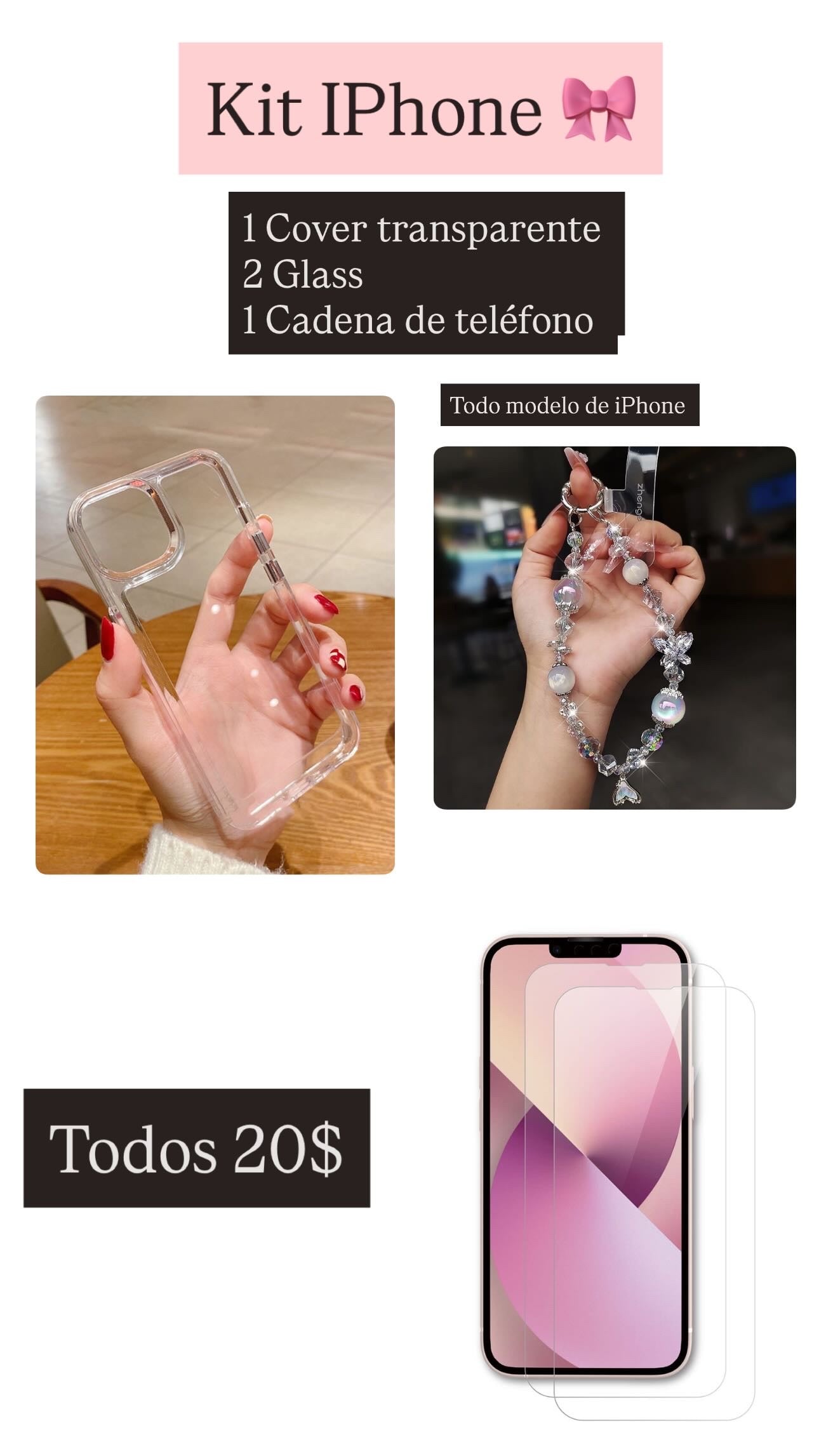 Kit iPhone accesorios 4 piezas