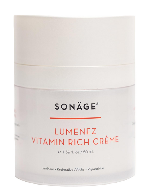 SONAGE Lumenez Vitamin Facial Cream: Hidratante restauradora diaria con vitamina C | Crema hidratante para piel seca
