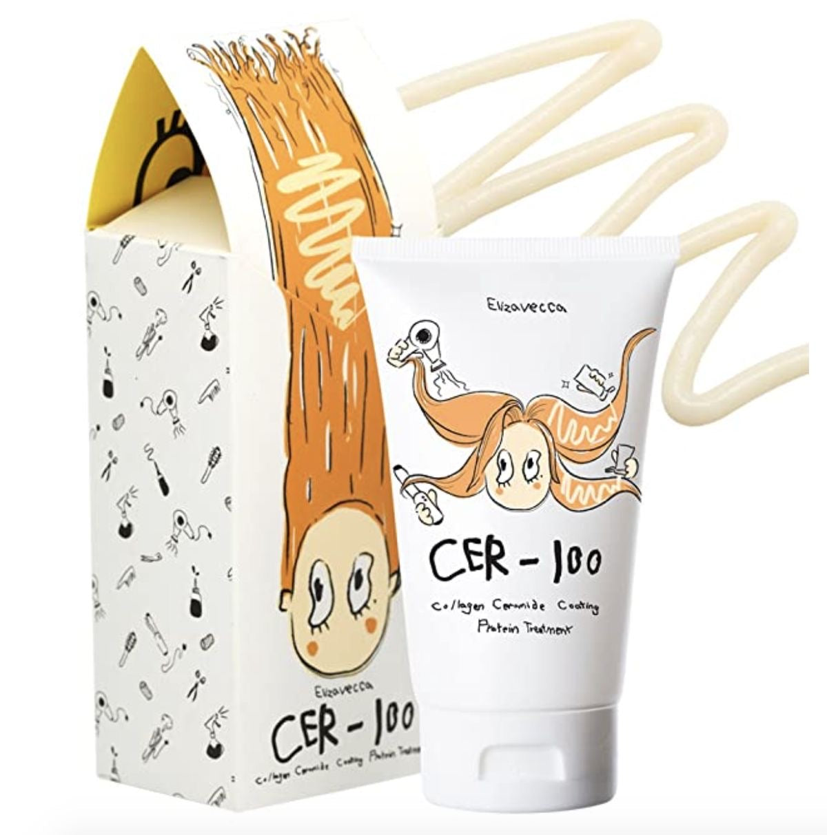 Cer-100 Tratamiento de proteínas de cabello con revestimiento de colágeno 100ml