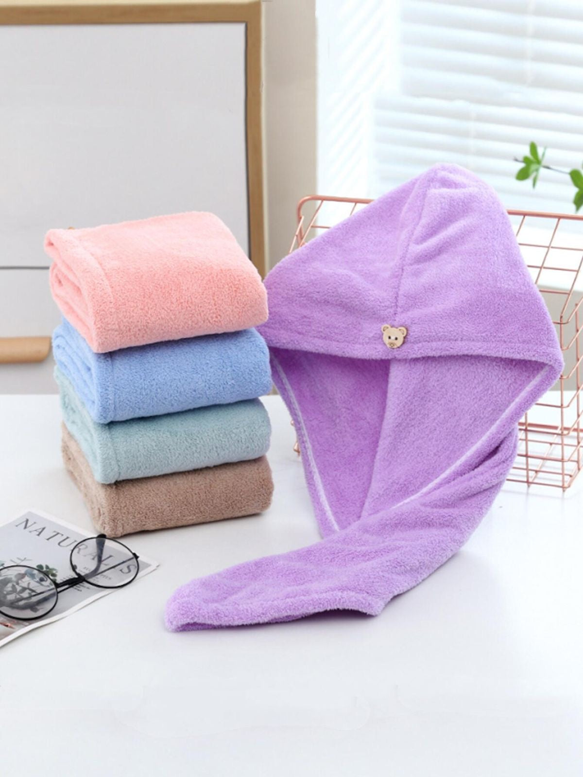 Toalla de gorro de ducha