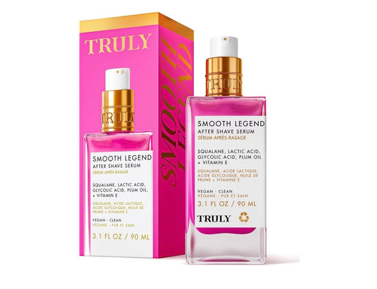 Suero para después del afeitado de lujo Truly | Tratamiento calmante e hidratante para después del afeitado para prevenir el vello encarnado para una piel suave y sin irritación 90ml