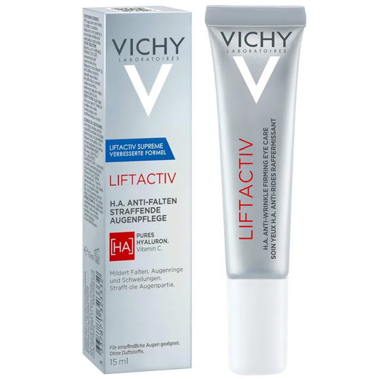 Vichy LiftActiv crema para contorno de ojos antiarrugas y reafirmante. Gran calidad, 0.5 onzas fluidas