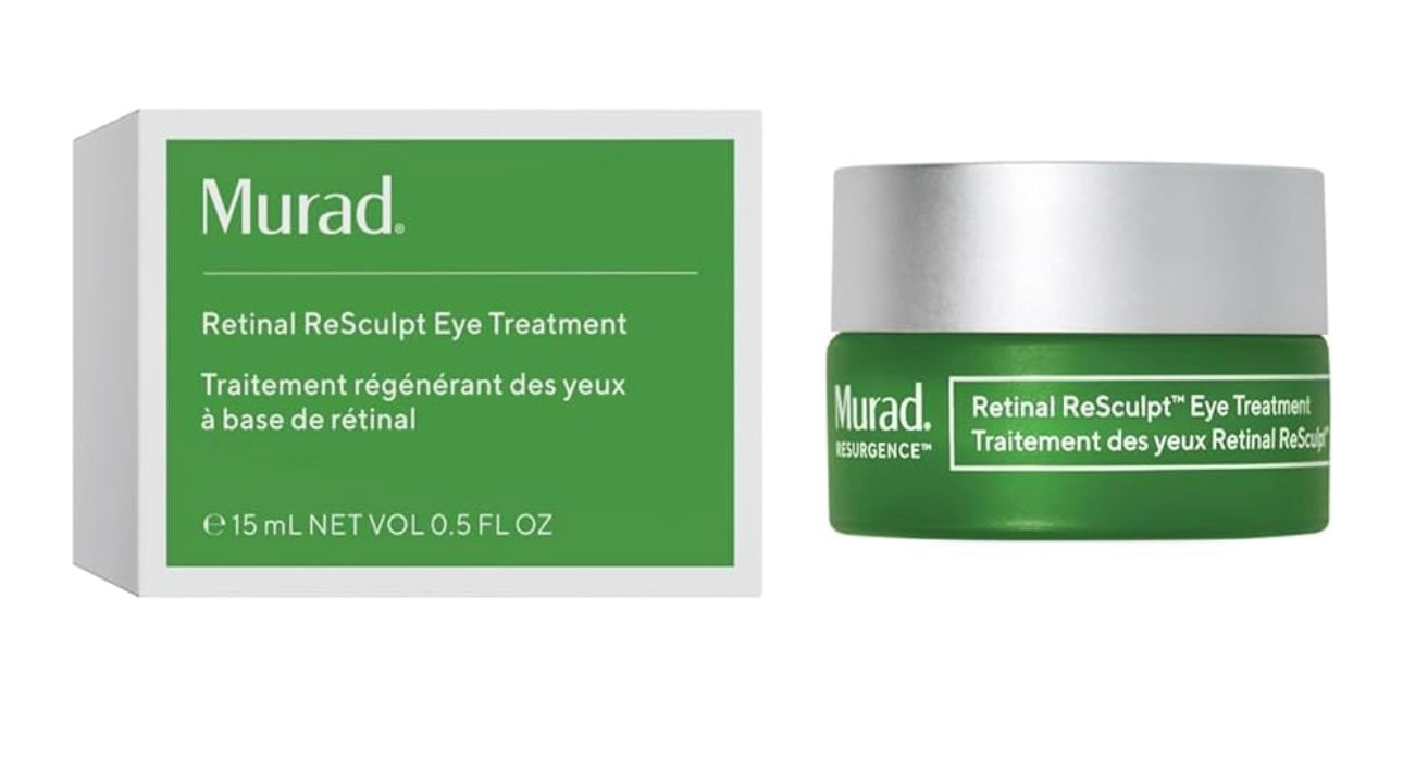 Murad Retinal ReSculpt - Tratamiento de estiramiento de ojos – Crema de ojos antiedad con retina encapsulada, raíz de genciana y película reafirmante de avena para ojos juveniles, aprieta las tapas