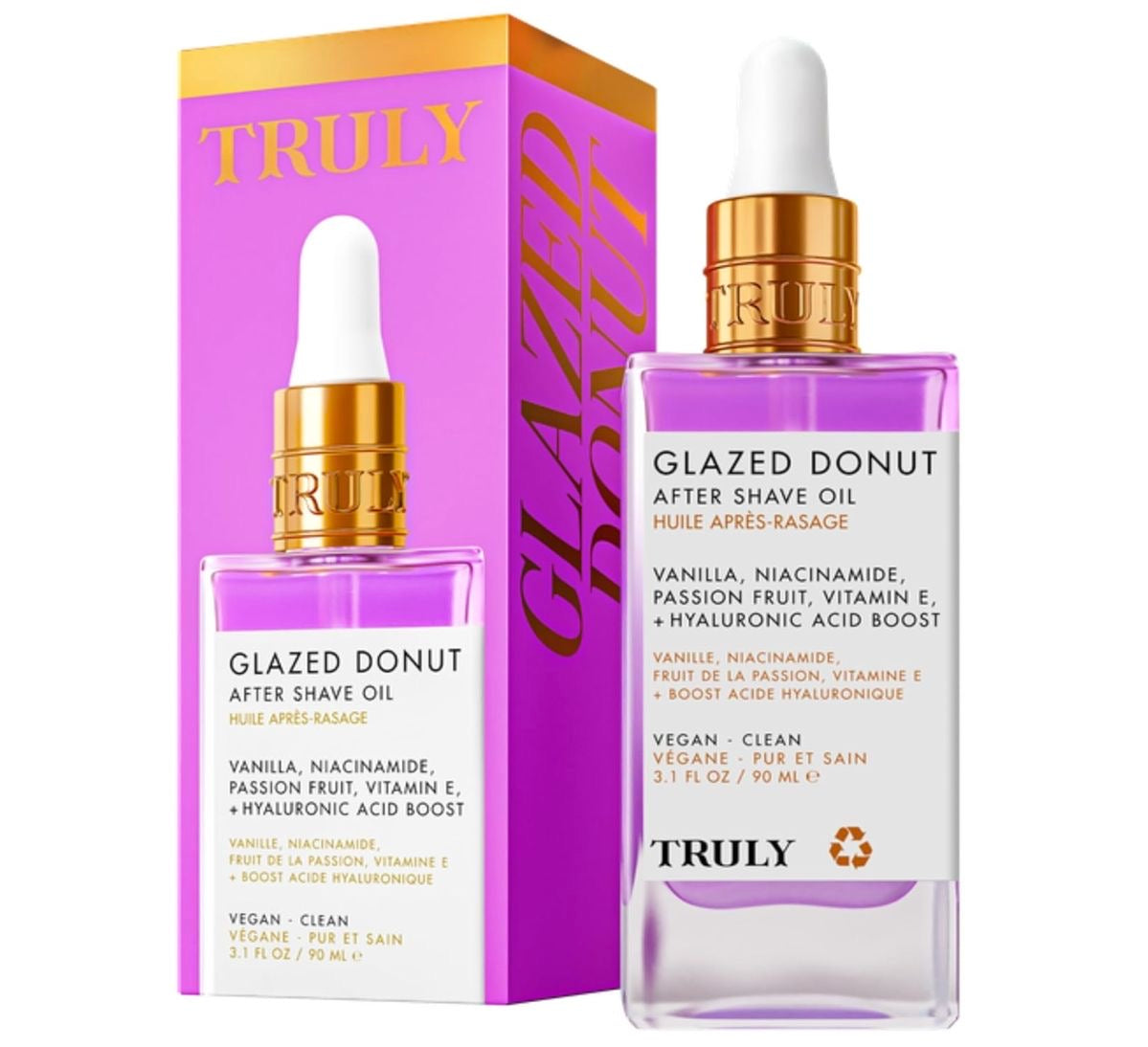 Aceite de lujo para después del afeitado Truly Beauty | Tratamiento calmante e hidratante para prevenir el vello encarnado para una piel suave y sin irritaciones para uso diario 90ml