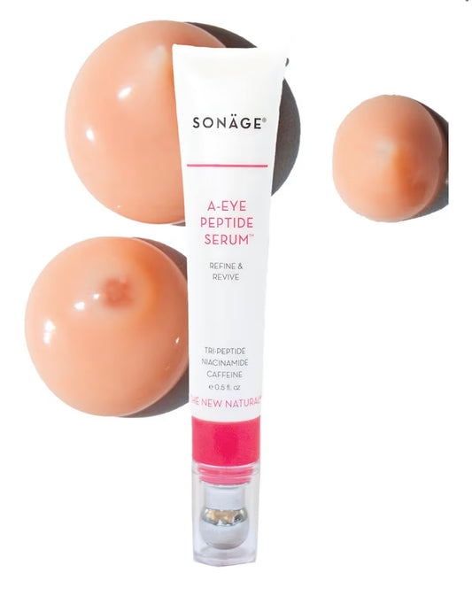Sonage Suero peptídico A-Eye: para ojeras, hinchazón, bolsas debajo de los ojos, arrugas y líneas finas | Suero antienvejecimiento para ojos